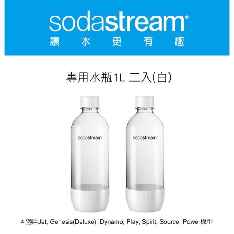 🉐️ 超值組 sodastream 專用水瓶1L 2入 氣泡水 水瓶 通用款