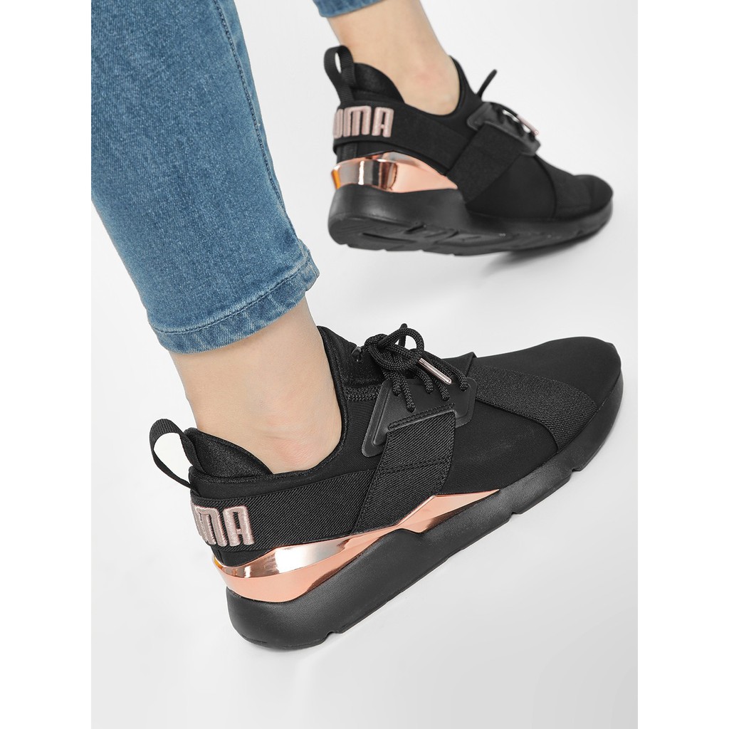 puma women's muse metallic casual sneakers from finish line