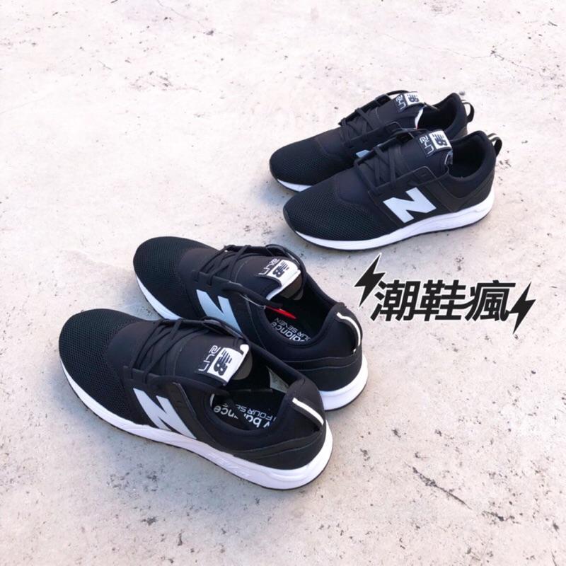 ⚡️潮鞋瘋⚡️ NEW BALANCE NB247 黑 白 襪套 慢跑鞋 網布 熊貓 情侶款 男女段  MRL247BG