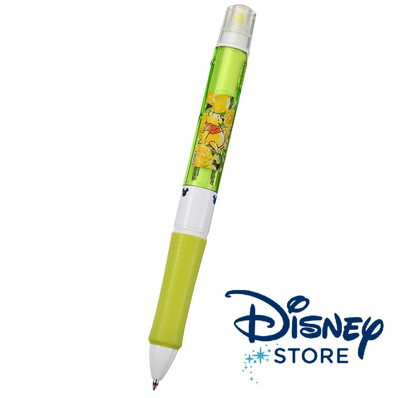 【雲購】現貨 日本迪士尼商店 Disney 小熊維尼 0.7mm 三色原子筆 螢光筆 雙頭筆 日本製 黑筆 紅筆 藍筆