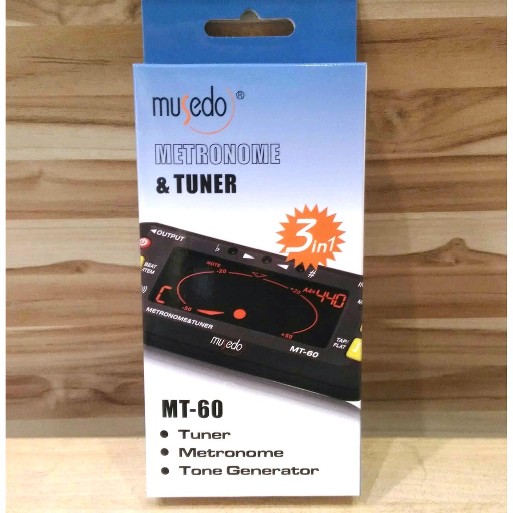台中 夢想樂器 Musedo Meteronome&amp;Tuner MT-60 節拍器 可調音 三合一