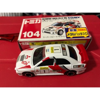 Tomica 多美小汽車 日版 104 LANCER EVO.VI WRC 三菱拉力賽車(1/59模型車)