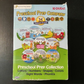 二手童書DVD~Preschool Prep Company Collection 10片DVD(沒有書)