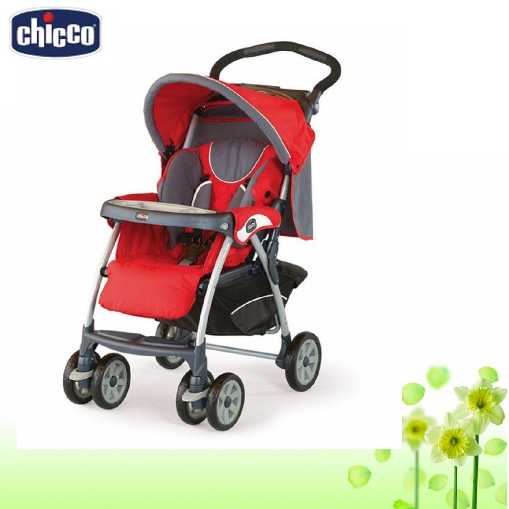 福利品出清 義大利chicco Duo Cto 2 嬰兒手推車艷陽紅 新車展示品 蝦皮購物