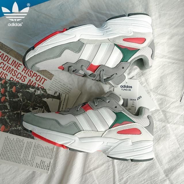 全新正品Adidas Yung-96 灰白復古休閒慢跑老爹鞋運動鞋愛迪達DB2608 | 蝦皮購物