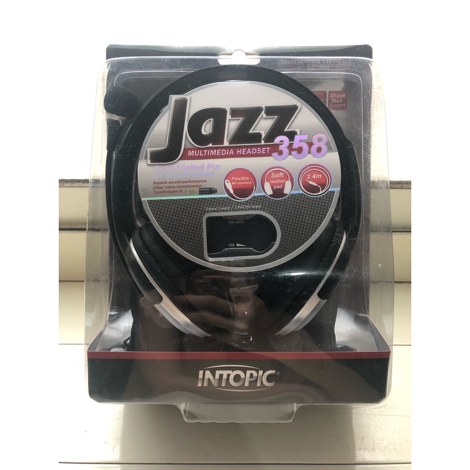 ✿全新✿INTOPIC JAZZ 358 頭戴式耳機麥克風