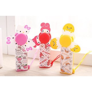 正版授權 電動手持式風扇Hello Kitty Melody 蛋黃哥 隨身型