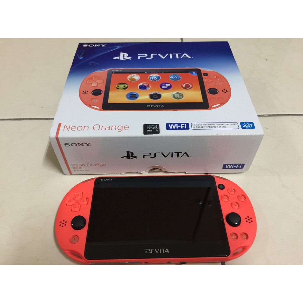 PS VITA PCH-2007盒裝完整送遊戲五片送16G記憶卡送硬殼包送主機硬殼套/主機前後保護貼（專屬賣場請勿下訂）