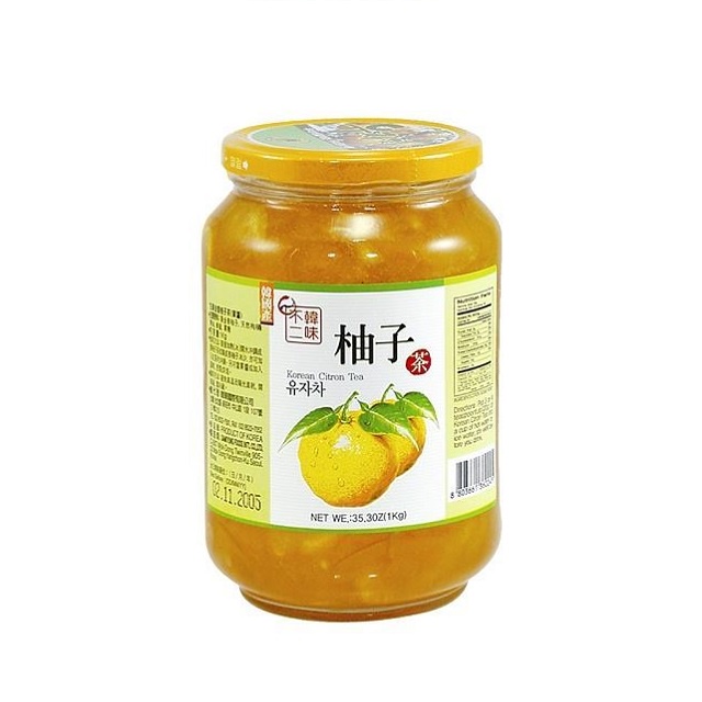 韓味不二 生黃金柚子茶(果醬) 1kg【家樂福】