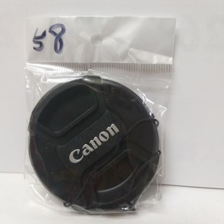 副廠 有繩子 有Canon字 鏡頭蓋 鏡頭前蓋 58mm 內扣式鏡頭蓋 可用 鏡頭 18-55MM 24-50MM
