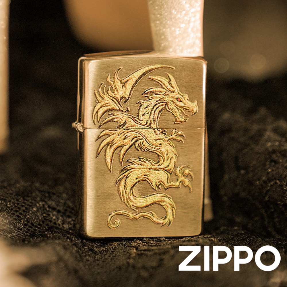 ZIPPO 飛龍防風打火機 美國設計 官方正版 現貨 禮物 送禮 刻字 客製化 終身保固 29725