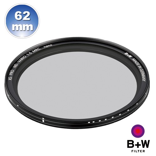 B+W XS-Pro ND 62mm MRC nano 多層鍍膜可調式減光鏡【B+W官方旗艦店】