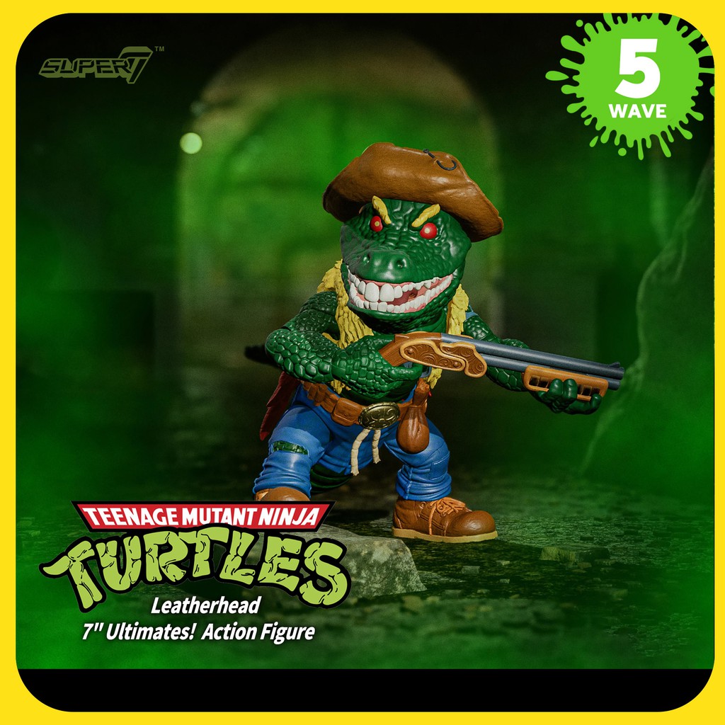 【撒旦玩具 SatanToys】預購 Super7 美式動畫【忍者龜 TMNT】究極系列 第五彈 鱷魚牛仔 皮革頭