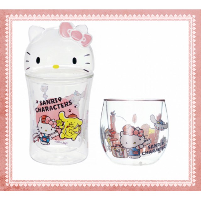 【現貨】現貨 Hello Kitty杯子 雙層杯 水杯 kitty杯 保溫杯 保溫壺 卡通造型杯 玻璃杯 兒童水杯