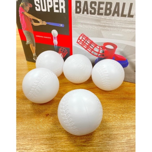 ｜玩美健身｜加購 塑膠棒球 單顆販售 棒球 棒球打擊器 棒球遊戲 棒球練習 打擊棒球 發球器 棒球組 自動發球機