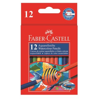 德國 Faber-Castell 輝柏 水性彩色鉛筆/紙盒12色 114461