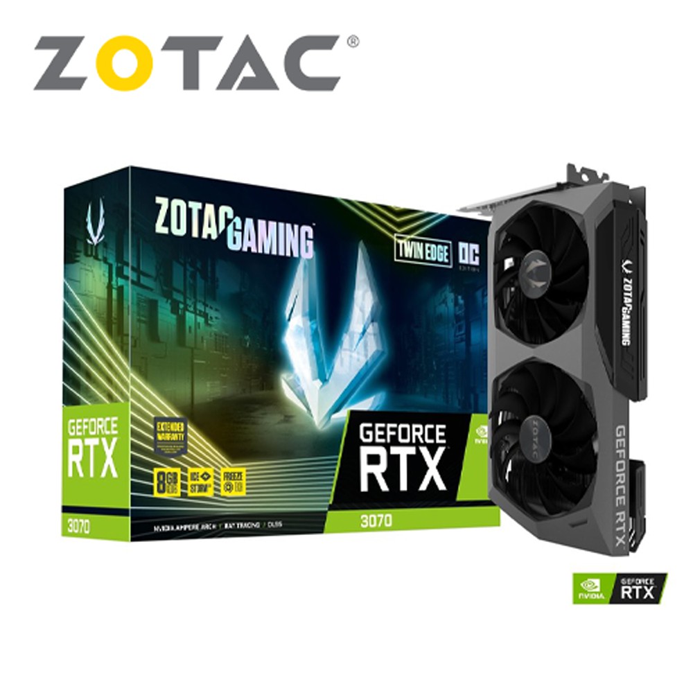 ZOTAC索泰 RTX3070 Twin Edge OC (LHR) 8G 顯示卡 現貨 廠商直送