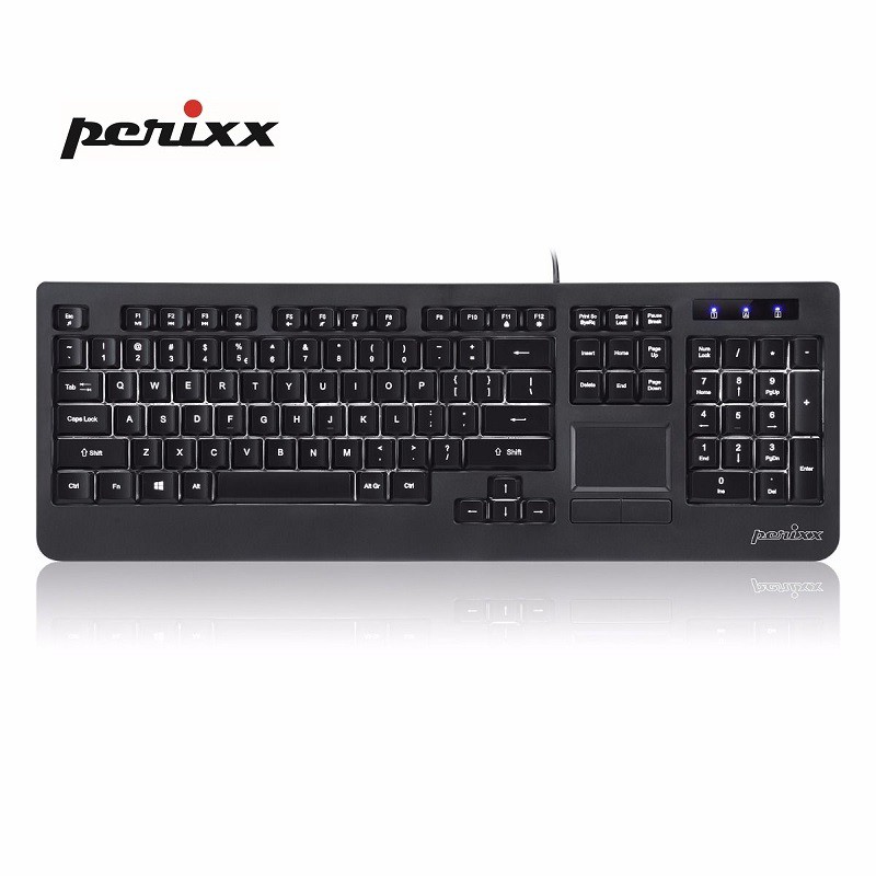 Perixx佩銳 銳鍵-313  觸控板LED背光全英文鍵盤