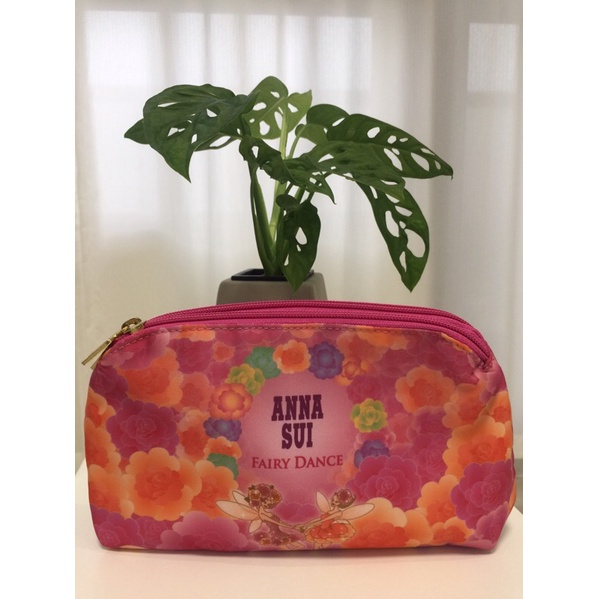 《二手》Anna Sui安娜蘇 尼龍外出化妝包、收納包、手拿包