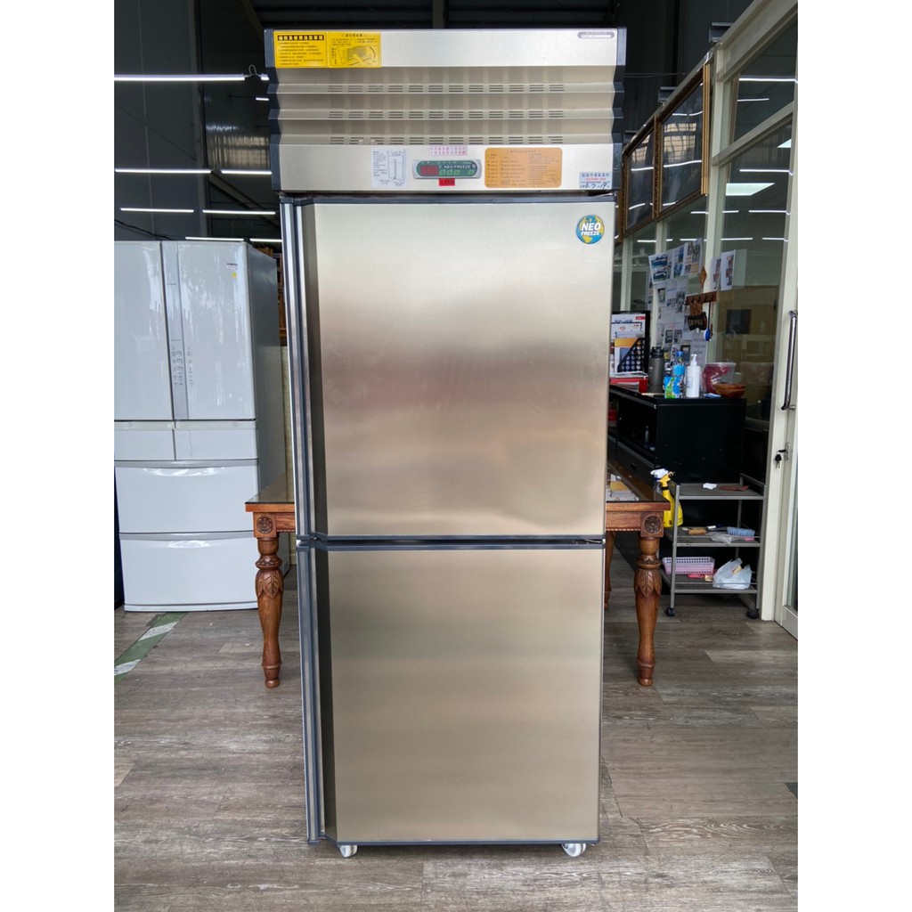 吉田二手傢俱 極新雙門白鐵全冷藏冰箱冷藏櫃營業用商用 蝦皮購物