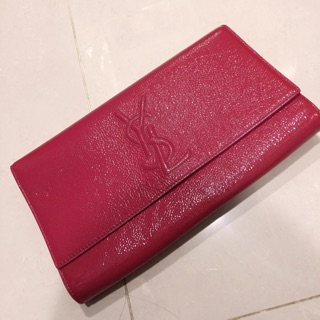 YSL 經典漆皮手拿包