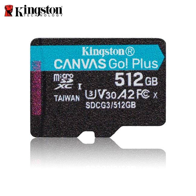 金士頓 Kingston Canvas Go! Plus 512G microSD UHS-I C10 U3 高速記憶卡