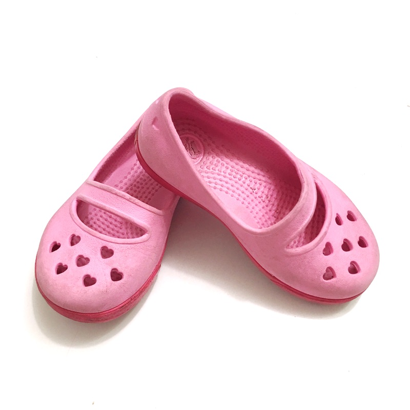crocs 童鞋 女童幼童鞋 學步鞋 二手
