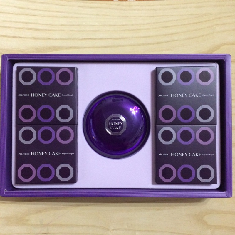 現貨 資生堂 紫色 紫麗蘭 蜂蜜香皂 5入+皂盒