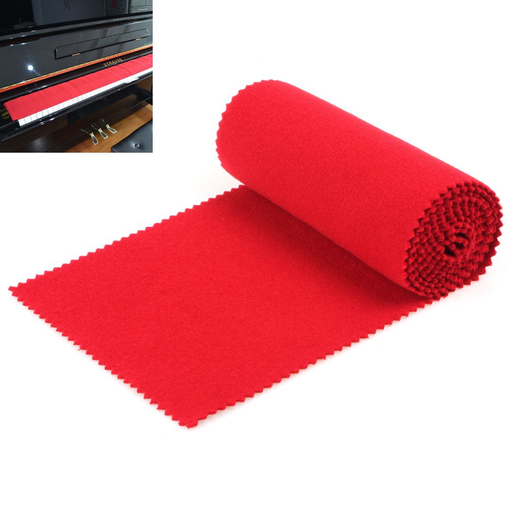 紅色軟鋼琴鍵罩鍵盤防塵罩