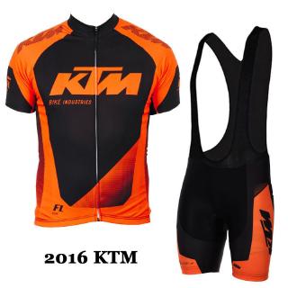 限量男士自行車衣服 KTM Pro 騎行服套裝短袖山地自行車衣服