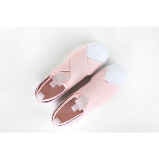 ＂樂菲斯＂ 全新正品 Adidas Superstar Slip on 粉紅 貝殼頭 繃帶鞋 懶人鞋
