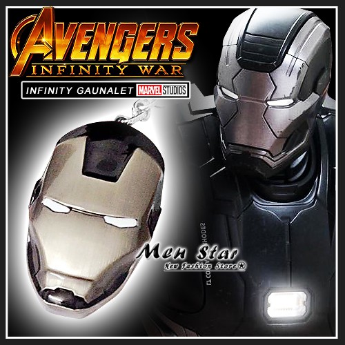 【Men Star】免運費 復仇者聯盟 3 無限之戰 鋼鐵人 金屬吊飾 羅德上校 模型 道具 漫威英雄 玩具 戰爭機器