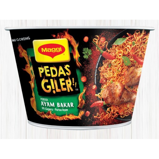 馬來西亞 Maggi Pedas Giler 🔥辣泡麵 － 辣面炸雞口味（幹)