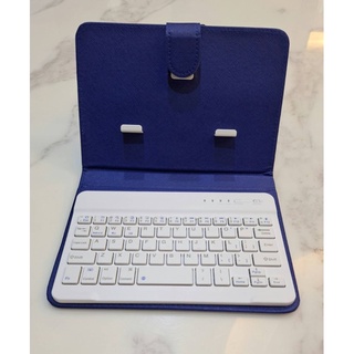 手機藍牙鍵盤皮套 無線鍵盤 保護套 三系統通用 (二手)