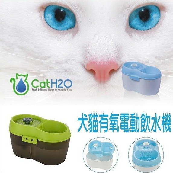 英國CatH2O《第二代犬貓有氧電動飲水機》有氧-安靜-循環過濾〔李小貓之家〕