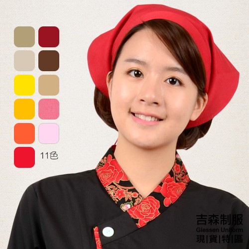 [5件入] 三角頭綁巾-11色 [限單一色] X53012 餐廳制服 團體制服 廚師服 圍裙 便宜 優