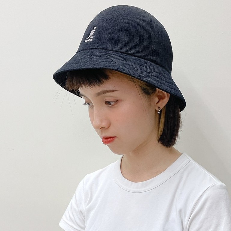 KANGOL TROPIC 透氣 織布 鐘型帽 漁夫帽 圓頂帽 袋鼠帽 W21S2094BK 黑 WT 白