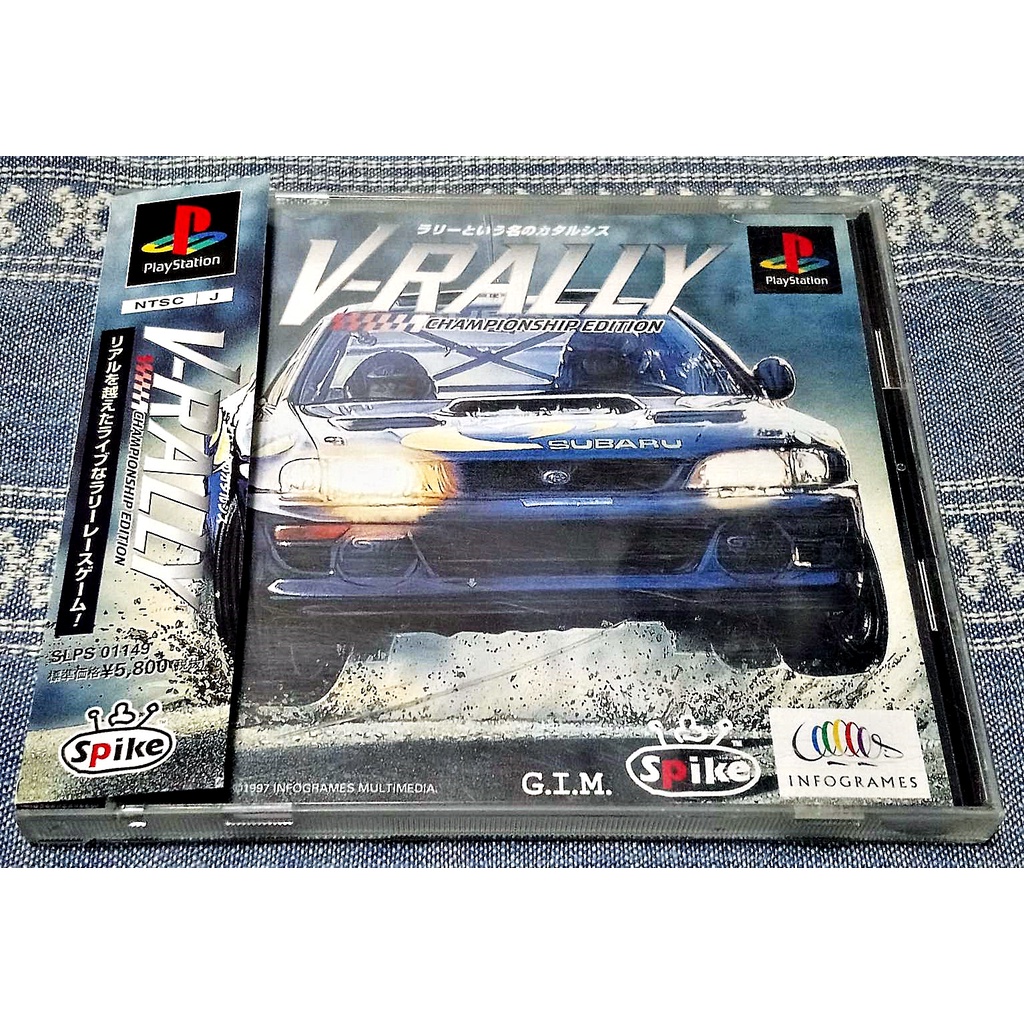歡樂本舖 (有側標) PS PS1  V-Rally 越野拉力賽車  PS3、PS2 主機適用 H4