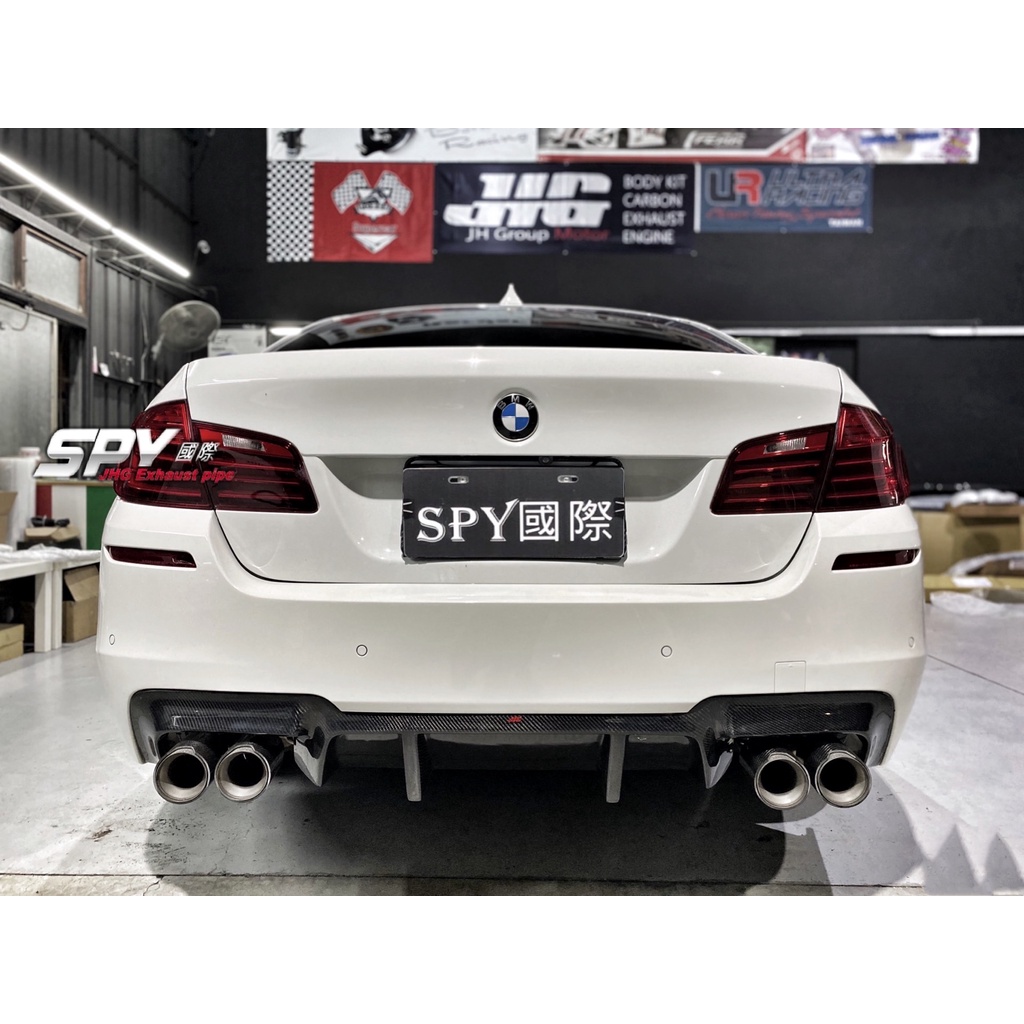 SPY國際 BMW F10/11 M-tech M5 碳纖維四出後下巴