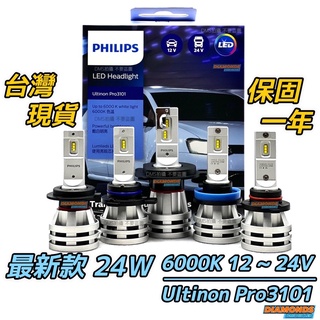 PHILIPS 飛利浦LED Pro3101 H1 H3 H4 H7 H11 HB3 HB4 HIR2大燈LED車燈