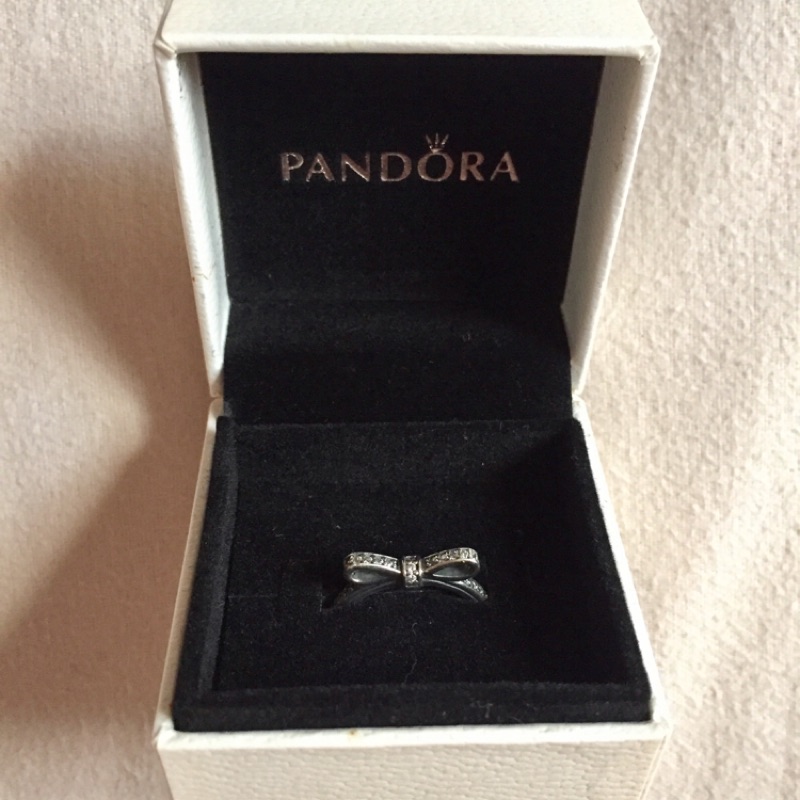 Pandora 潘朵拉 白銀蝴蝶結戒指