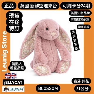 北美限定款🇬🇧 jELLYCAT 兔子 31 18公分 泰莎 粉 碎花✅可刷卡分24期✅美國新鮮空運來台