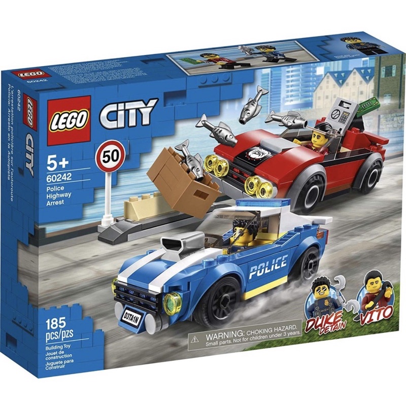 全新LEGO 樂高 60242 警察高速公路追捕戰 城市系列