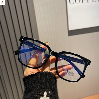 眼鏡 近視眼鏡 網紅款TR90超輕方框防藍光近視眼鏡框時尚韓版男女素顏平光鏡顯瘦