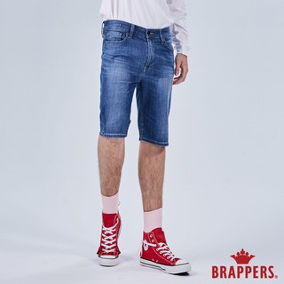 BRAPPERS 男款 HM-中腰系列-彈性五分褲-淺藍