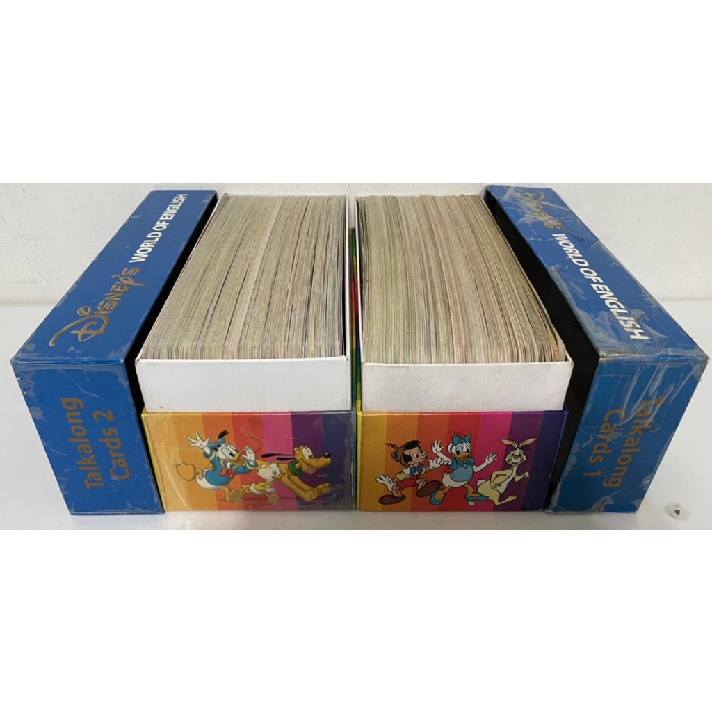 寰宇迪士尼美語 磁條式讀卡機的二盒卡 ＂只賣卡片＂　有細數張數　509張卡　寰宇家庭 Talkalong Cards