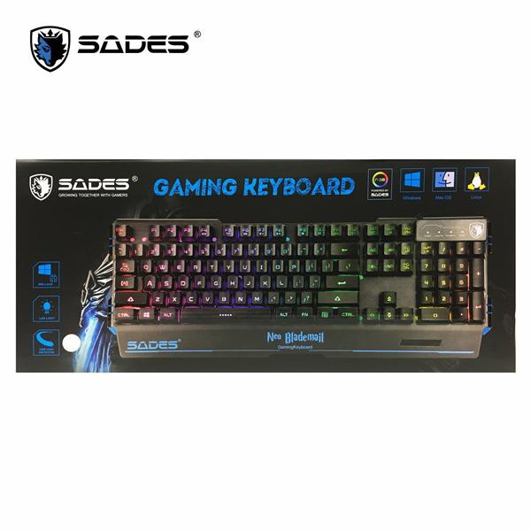 【ATek購物網】SADES 賽德斯 Neo Blademail 狼刃甲菁英版 RGB 電競鍵盤