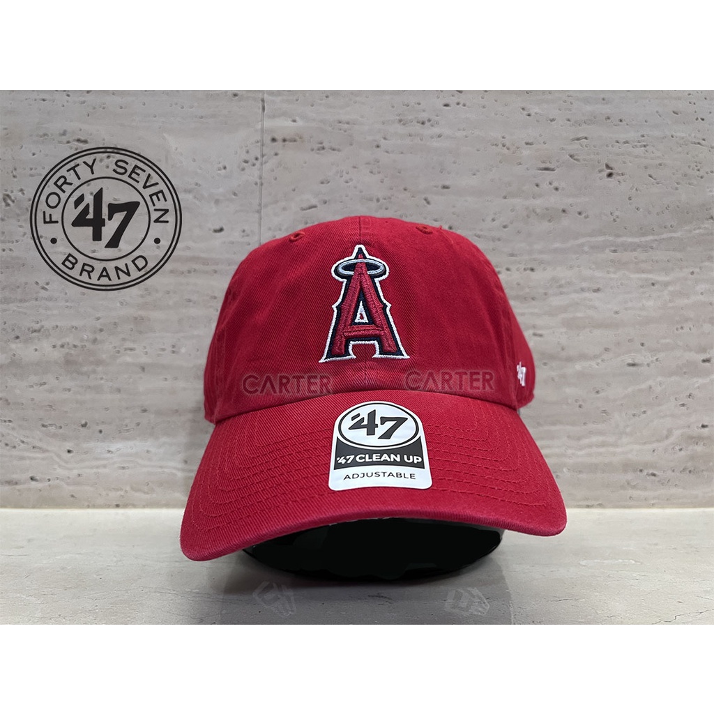 47 Brand LA Angels MLB Clean Up 肆拾柒品牌洛杉磯天使隊棉復古感水洗可調老帽經典款式
