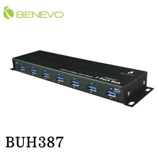 【3CTOWN】現貨! 含稅 附變壓器 BENEVO BUH387 UltraUSB 工業級 7埠USB3.0集線器