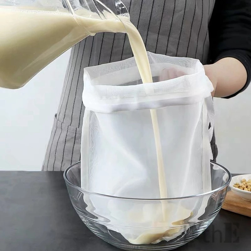 豆漿酒過濾袋堅果奶袋茶咖啡油酸奶過濾網網廚房食品可重複使用尼龍過濾袋過濾器